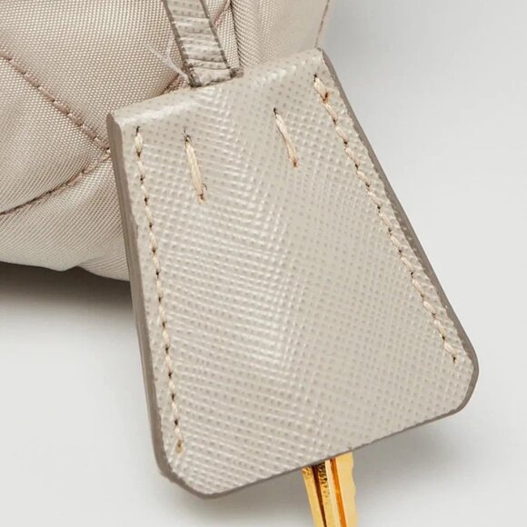 Prada Pomice Tessuto Impuntu Nylon Chain Flap Bag BR4965 - Picture 7 of 12